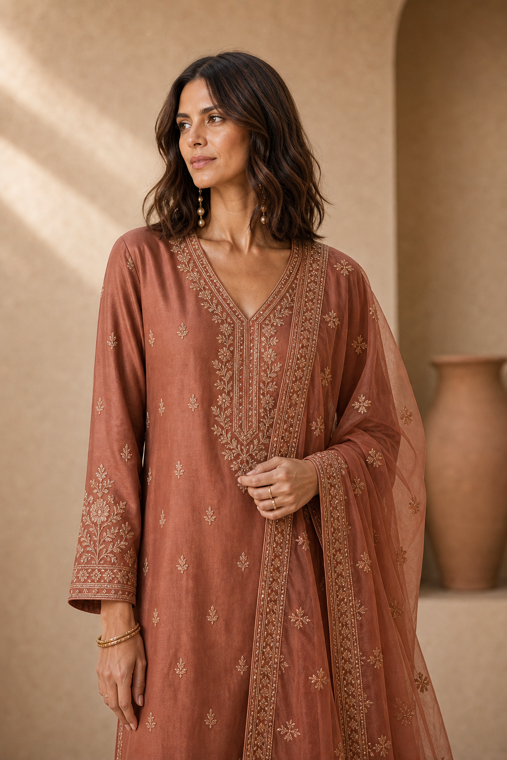 Embroidered Ethnic Set